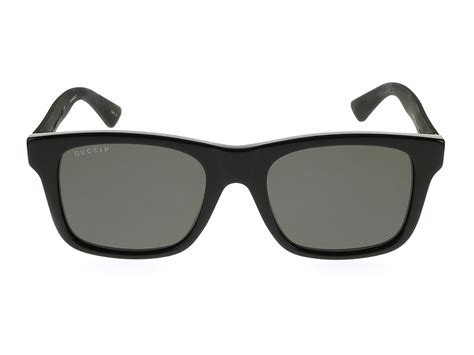 gucci 0008s|Gucci GG0008S Sunglasses 002 Black/Grey Polarized Lens .